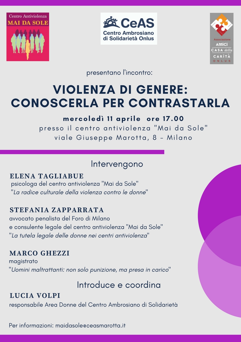 mercoledì 11 aprile - ore 17